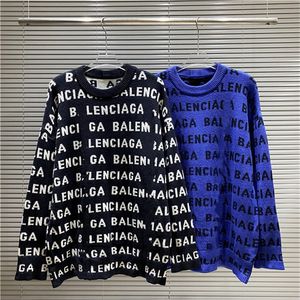 Diseñador de hombres Primavera Suéter de mujer Jersey de manga larga Cuello redondo de dibujos animados de punto de gama alta de punto jacquard suéter abrigo superior S-XXL b61