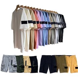 Design de concepteur pour hommes Stones Islands Shorts Pockets Travail Pantalon cinq pièces Pantalon d'été Pantalon multifonction courte décontractée 64JF # #