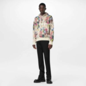 Suéter de diseñador para hombre Clásico italiano de París Carta de flor antigua Jersey suelto de manga larga Sudadera con capucha para hombre High Street ins Suéter de lana Patrón de tapiz de flores