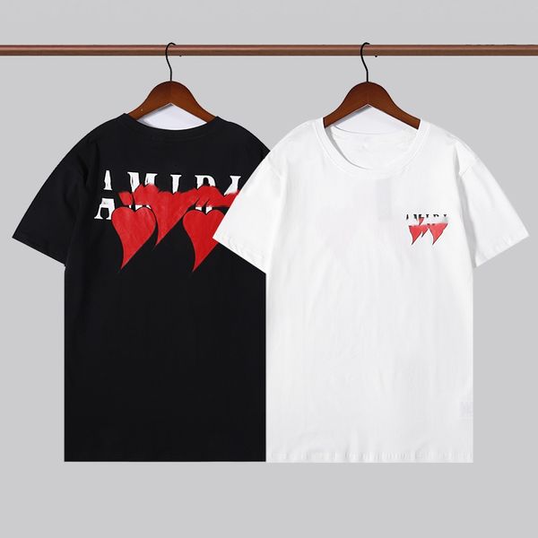 T-shirt de designer pour hommes Casual Hommes Femmes Chemise Lettres 3D Stéréoscopique Imprimé T-shirt à manches courtes Best-seller Vêtements de hip-hop pour hommes de luxe Taille asiatique S-2XL