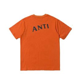 Herenontwerper T-shirt Europa en Amerika Acc korte mouw hiphopstijl zwart-wit oranje print t-shirt maat s-xl AAA-kwaliteit hoog