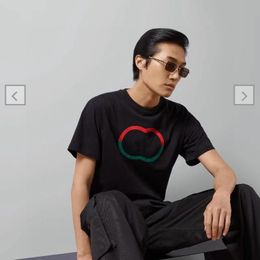Camiseta de diseñador para hombre Moda Negro Blanco Manga corta Calidad de gama alta Patrón de letras de lujo Camiseta de algodón para parejas XS-5XL