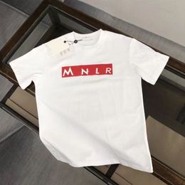 T-shirt de créateur pour hommes, chemises maya pour hommes et femmes à la mode, lettres imprimées à la mode, col rond, noir et blanc, manches courtes, haut M-4XL