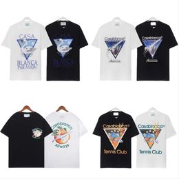 T-shirts de créateurs masculins Casa Blanca Chemises de luxe pour hommes T-shirts pour hommes T-shirts de luxe Casablanc surdimension