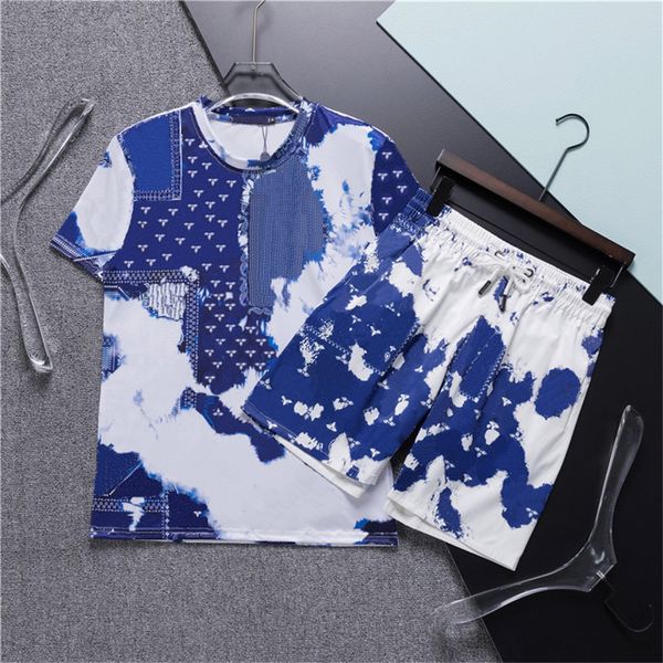 Chándales de diseñador para hombre Cartas de moda Trajes de impresión Chándales Jersey de mujer Traje deportivo Pista informal Ropa deportiva Camisetas Mayoristas Trajes de manga corta