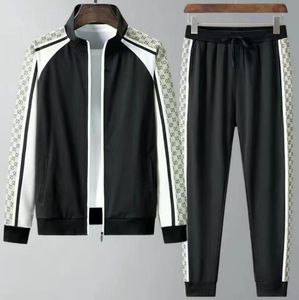 Chándales de diseñador para hombre Chándales de fitness de lujo para hombre Ropa de hombre casual Trajes Pantalones cardigan chaqueta con cremallera de dos piezas Trajes de jogging H69GG #