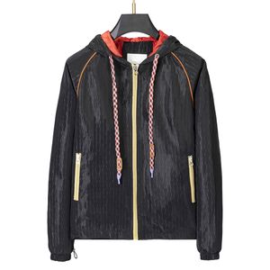 Vestes imperméables de concepteur pour hommes manteau lettre fermeture éclair à capuche bombardier coupe-vent femmes mode streetwear printemps automne sport veste coupe-vent décontractée