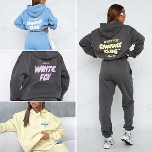 Heren Designer White Fox Dames Letter Foam Sport Jumper Hoodie Designer Four Seasons Sportkleding voor heren Maat S ~ 3XL