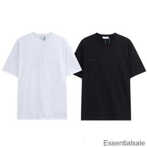 Dise￱ador para hombres Camisetas para mujer Lanvins camisetas de verano shorts mangas algod￳n de algod￳n tesas sueltas 2023 Italia USA High Street Fashion Brand Ia0s