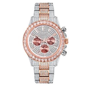 Heren Diamond Watch designer horloges van hoge kwaliteit luxe lichtgevende quartz-batterij polshorloges