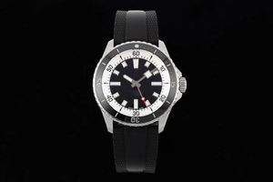 Duikhorloge voor heren Super Ocean Watch Meerkleurige keramische ring Verstelbare vouwgesp Precisie Automatisch mechanisch uurwerk Horloges met metalen ketting en rubberen band
