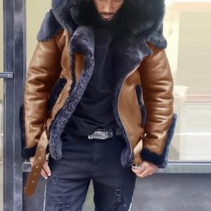 Veste d'hiver en duvet pour hommes, manteau en fourrure, Style Punk, vêtements surdimensionnés en coton, automne 2022