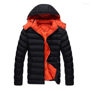 Hommes vers le bas 2023 hommes veste d'hiver mode vestes manteaux Parkas Polyester manteau Parka porter haute qualité grande taille 3XL épais chaud