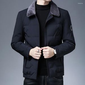 Men's Down A Undertakes More Male Han Edition Leisure Jacket Revers Warm Winter Coat Collars Fashion