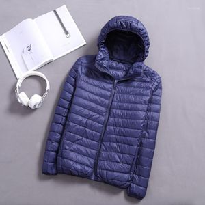 Hommes vers le bas automne et hiver veste légère capuche vêtements pour hommes Parkas portables plumes vestes vêtements d'extérieur minces manteaux 2023 grande taille