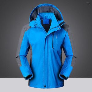 Hombres Abajo Otoño Invierno Hombre Softshell Senderismo Parkas Chaquetas Cremallera Impermeable A prueba de viento Secado rápido Transpirable Deporte Hombres Abrigo al aire libre