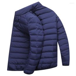 Hommes duvet grande taille léger imperméable blanc canard hiver ultra-léger veste vêtements d'extérieur décontractés neige chaud col montant Parka