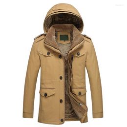 Hommes vers le bas marque 6XL hiver veste Designer mode capuche coton grande taille polaire épais décontracté manteau hommes pardessus CF899