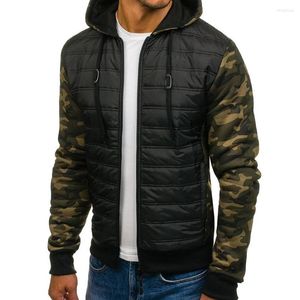 Ropa china de plumón para hombre, abrigo de invierno, chaqueta informal de camuflaje a la moda para hombre, Parka cálida con capucha, talla grande S-3XL