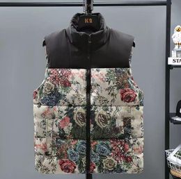 Manteau d'hiver pour hommes Vêtements d'extérieur Vêtements d'extérieur Gilets Designer Parka Hommes Vestes avec lettre Fleur Luxe Streetwear Manteaux unisexes