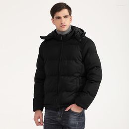 Men's Down Coutudi 2023 Brand Men Winter Jacket Parkas Parkas Casual espeso espeso otoño Autumn Outerwear con capucha