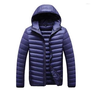 Manteaux en duvet pour hommes automne 2023 loisirs comme manteau de mode à capuche frivole