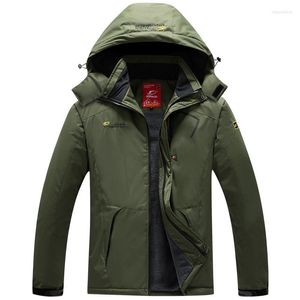 Chaqueta de plumón para hombre, abrigo de invierno con capucha, Parkas para hombre 2022, cortavientos a prueba de viento, Parka militar gruesa y cálida de terciopelo, verde y rojo