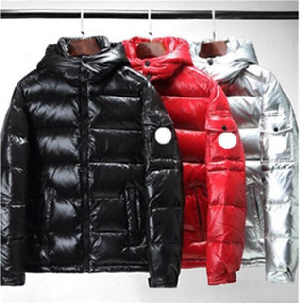 Chaqueta de plumón para hombre Insignia Diseñador Parkas Abrigo para hombres Mujeres Chaquetas acolchadas con capucha Marca de Francia Delgado Brillante Mate Traje grueso Cortavientos Bolsillo Abrigos cálidos al aire libre