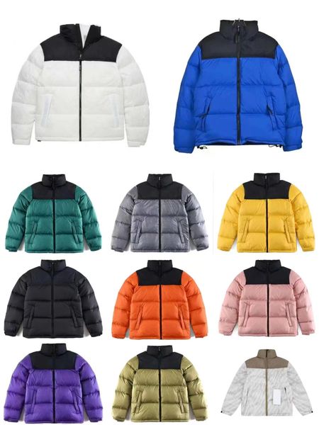 Veste d'hiver pour homme Doudoune en coton pour femme Doudoune à capuche en coton brodée Parka chaude Doudoune en coton pour homme manteau imprimé lettre multicolore