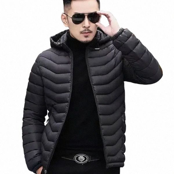 Chaqueta de plumón para hombres Abrigos acolchados masculinos cortos Acolchado ligero Puffer Parkas baratas Ropa Moderna Ofertas Envío gratis Casual Hot J5td #