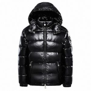 Doudoune pour hommes capuche de canard blanc chaud brillant automne brillant noir épaissi hiver manteau rouge moelleux veste de luxe vêtements pour hommes 22gg #