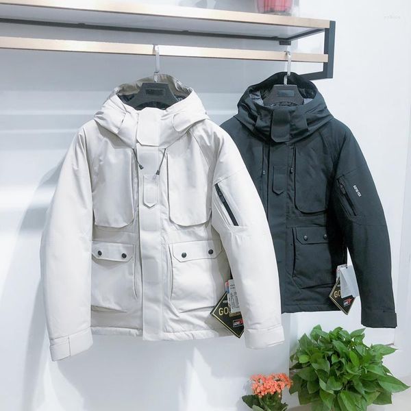 Chaqueta de plumón para hombre, pato blanco, súper cálido, Parker, ultraligero, cortavientos, abrigo de plumas para hombre