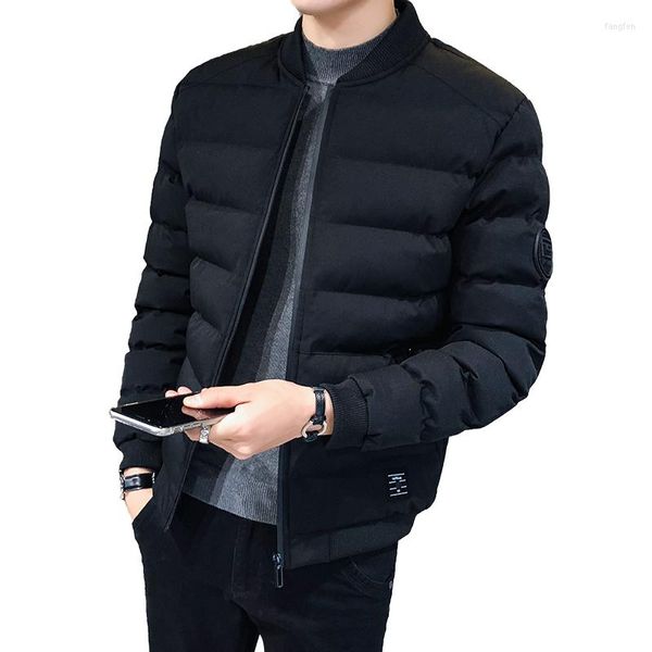 Doudoune homme style hiver coton rembourré style coréen coupe ajustée courte plume vêtements beau