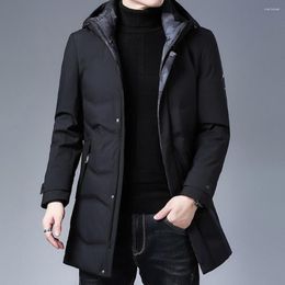 Hommes Down Men Jacket Top Quality Épais Chapeau D'hiver Détaché Chaud Parka Manteau Décontracté