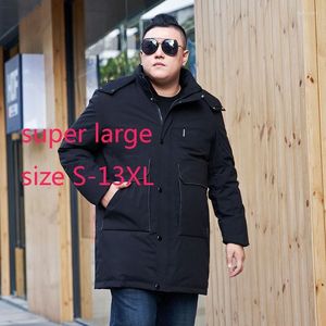 Parkas pour hommes Arrivée Mode Extra Large Veste Hommes Hiver Épaissie Casual Canard Blanc Plus Taille S-8XL 9XL 10XL 11XL 12XL