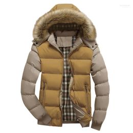 Hombres Down Men's Parkas Abrigo Moda Hombres Niños Casual Cálido Con Capucha Invierno Cremallera Abrigos Outwear Chaqueta Top Blusa Para Hombre Otoño Overwear1