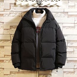 Hommes bas hommes Parkas hommes Harajuku coloré bulle manteau hiver veste beaux hommes Streetwear Hip Hop Parka coréen noir vêtements
