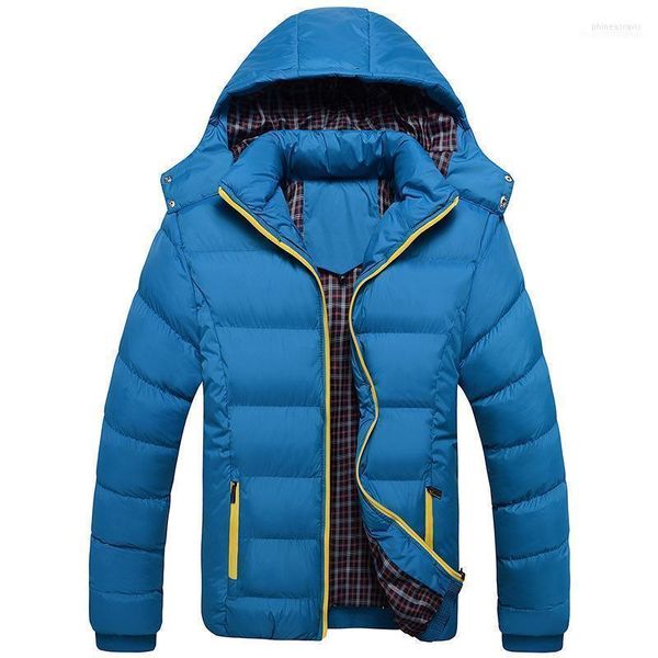 Parkas pour hommes 2022 hommes veste d'hiver manteaux de veste de qualité coton coton coton coton-wadded épais vêtements d'extérieur chauds mâle décontracté xl-4xl1 phin22