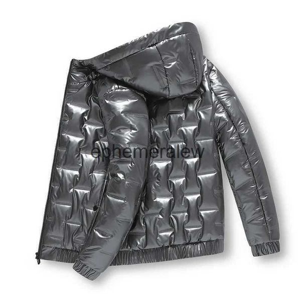 Parkas pour hommes 2023 automne bulle rembourré Cloes hiver Jaets hommes brillant Parka ien chaud argent imperméable manteaux S-6Xlephemeralew