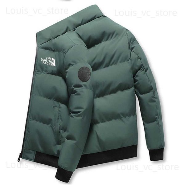 Parkas pour hommes 2023 nouveaux hommes manteau chaud veste hiver décontracté manteau pour hommes col solide hommes coupe-vent coton rembourré veste hommes mince manteau T230919