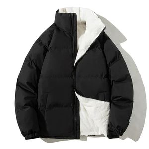 Parkas pour hommes 2023 épaissir chaud veste d'hiver hommes solides manteaux amples mâle col montant polaire bouffant homme Harajuku vêtements d'extérieur 231020