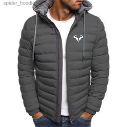 Parkas de plumón para hombre 2023 Chaqueta de invierno Cuello de pie para hombre Parka cálida Moda de calle Marca informal Chaqueta de plumón de invierno para hombre S-3XL L230926