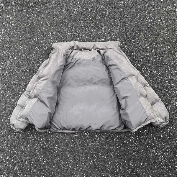 Parkas pour hommes 2023 hiver Jakcet gris daim manteau lourd doudoune hommes femmes 1 meilleure qualité épaissir vestes Q240122