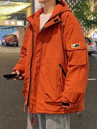 Parkas pour hommes 2023 hiver épais vestes chaudes multi-poches décontracté coupe-vent à capuche rembourrage manteau thermique grande taille 8XL 231124