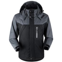 Parkas pour hommes 2023 manteaux chauds d'hiver épais vestes de neige imperméables coupe-vent décontracté à capuche hommes coupe-vent veste polaire pardessus 231027