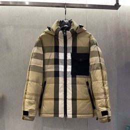 Donsparka's voor heren 23FW Pufferjassen voor heren Damesmode Donsjas Designer Winterparka's met capuchon Klassiek gestreept bladerdeegjack Bovenkleding Hoge kwaliteit S-L