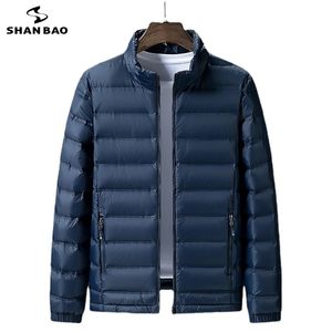 Parkas pour hommes 5XL 6XL 7XL 8XL grande taille veste légère automne/hiver marque jeunesse décontracté col montant manteau de canard blanc 221110