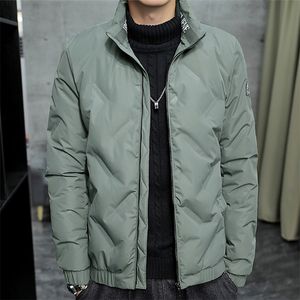 Parkas de plumón para hombre 90% Pato blanco Abajo Acolchado Invierno Chaqueta cálida Hombres Soporte Collar Negro Verde A prueba de agua Thiken Cremallera Abrigos 5XL 220909