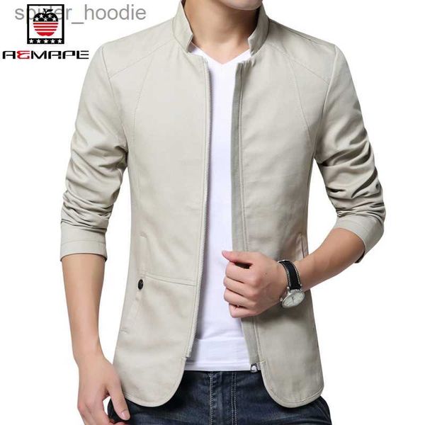 Parkas de plumón para hombres AEMAPE Famosa marca de negocios Blazer Hombres Chaquetas Moda casual Traje para hombre Abrigos de algodón Slim Fit Chaqueta cortavientos Hombre Tops Hombre L230926