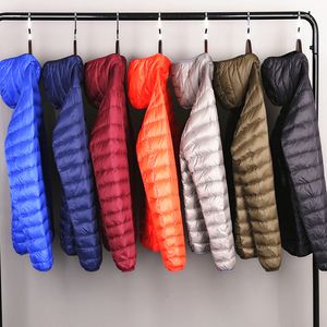 Parkas pour hommes en toute saison, veste emballable légère ultra-légère eau et manteau respirant résistant au vent à grande taille Hoodies vestes 221124